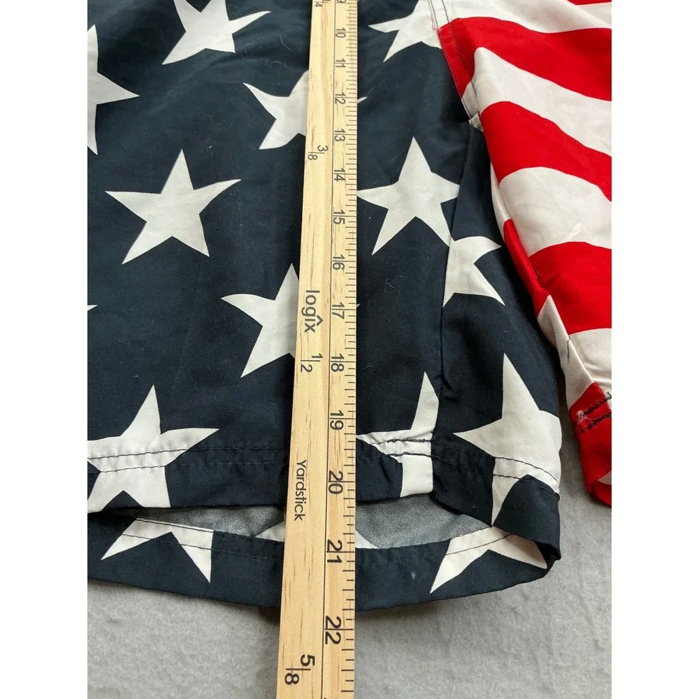 U.S. Polo Assn. Swim Trunks American Flag Stars Stripe XL Patriotic Board Shorts